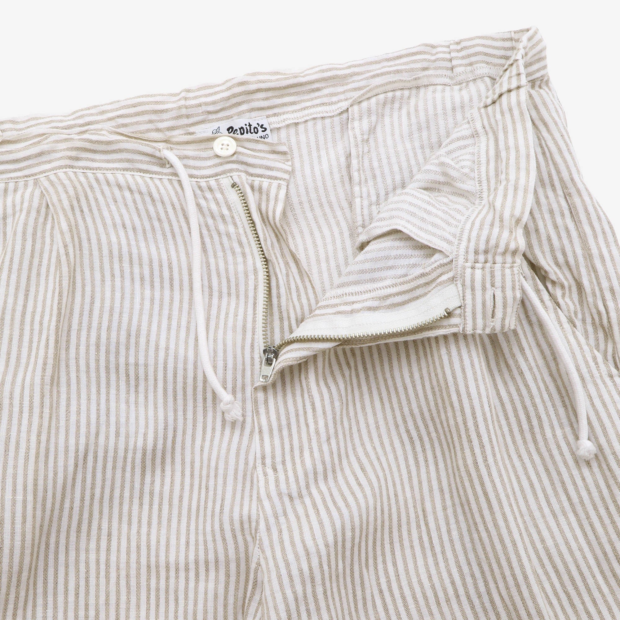 Striped Linen Trousers (34W X 25.5L) - Image 3
