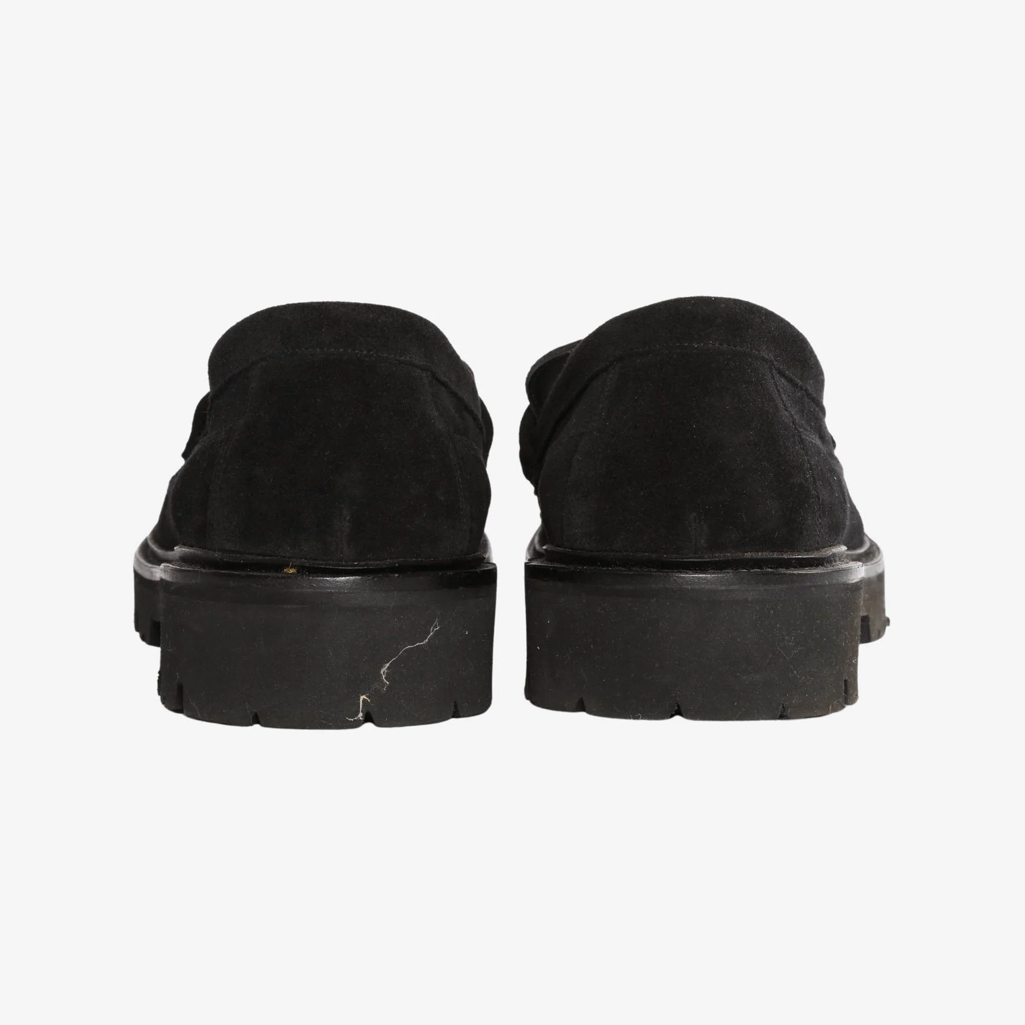 Suede and Calf Hair Penny Loafers - Image 3