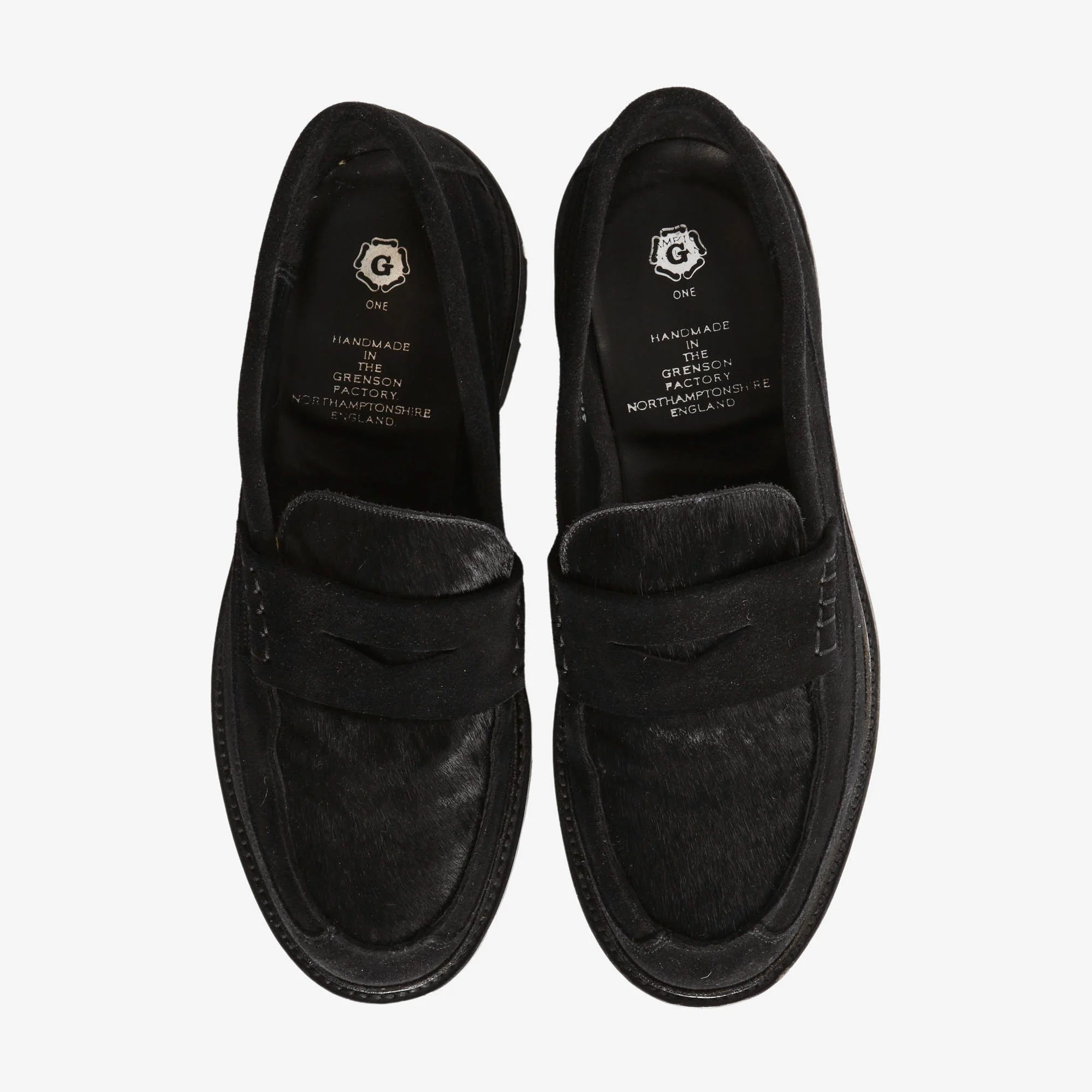 Suede and Calf Hair Penny Loafers - Image 5