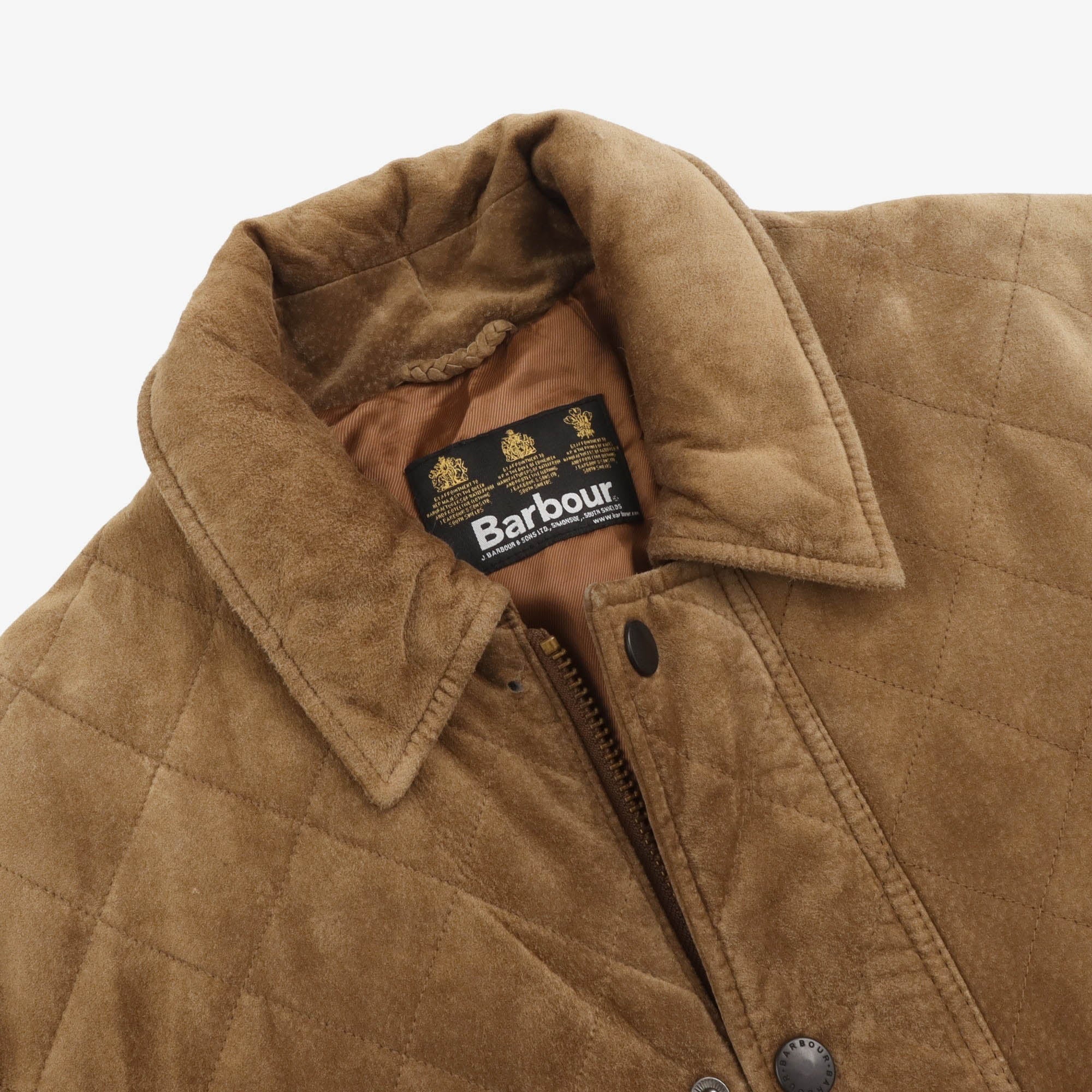 Suede Leather Quilted Jacket - Image 3