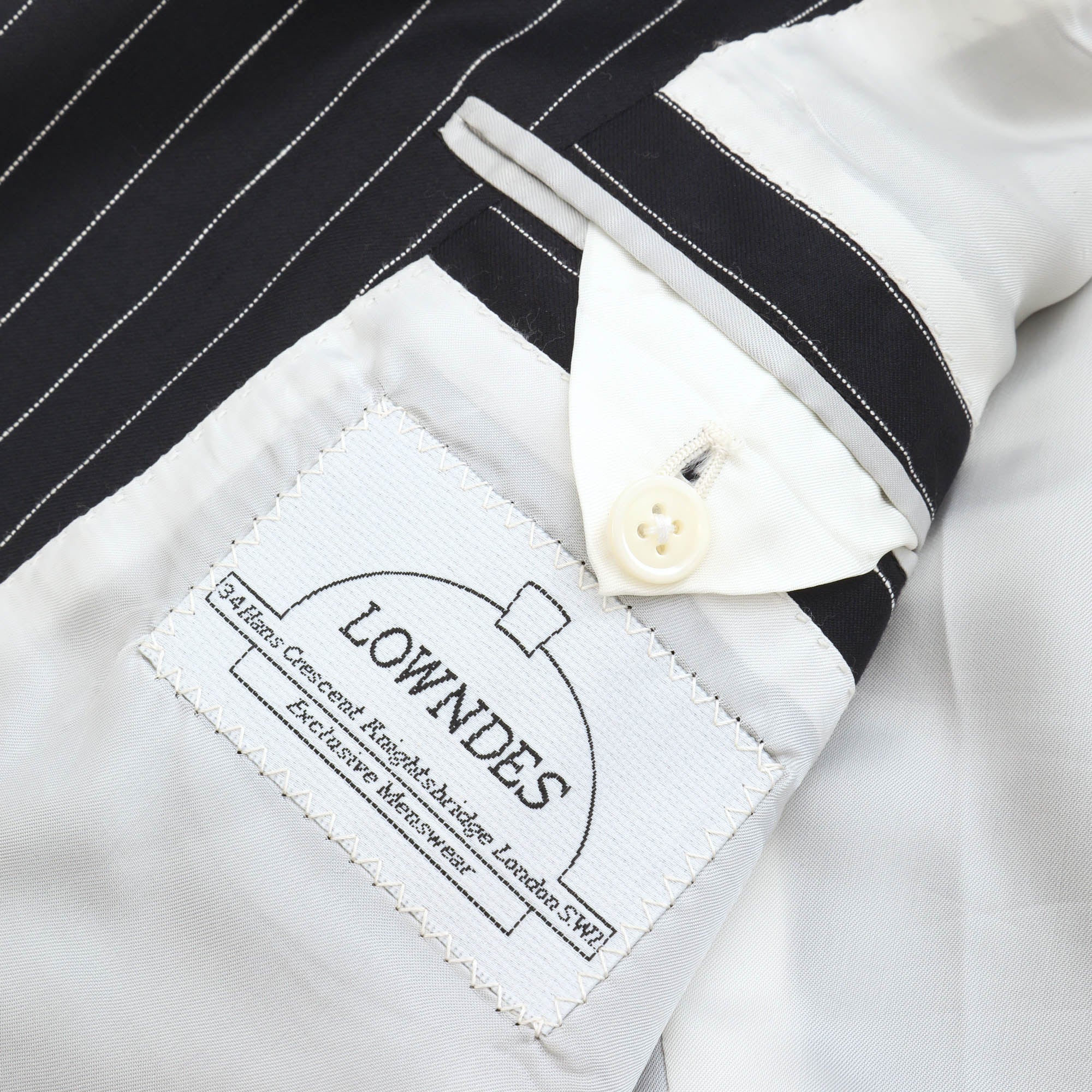 Super 150s Pinstripe Suit - Image 5