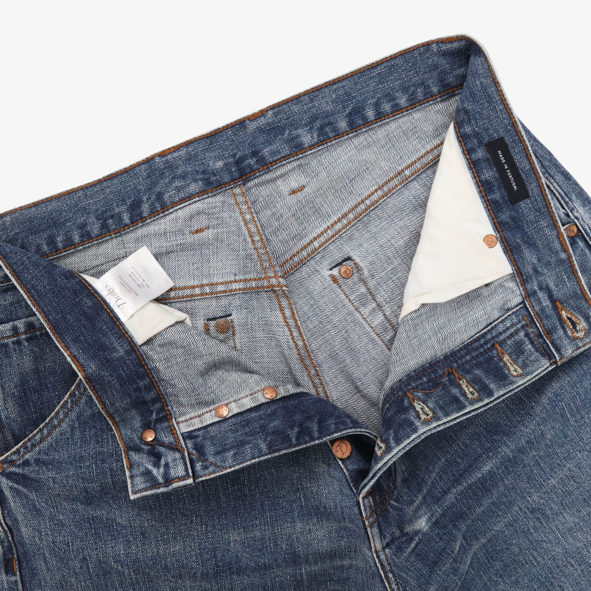 Tapered Selvedge Denim Jeans (32W X 27L) - Image 3