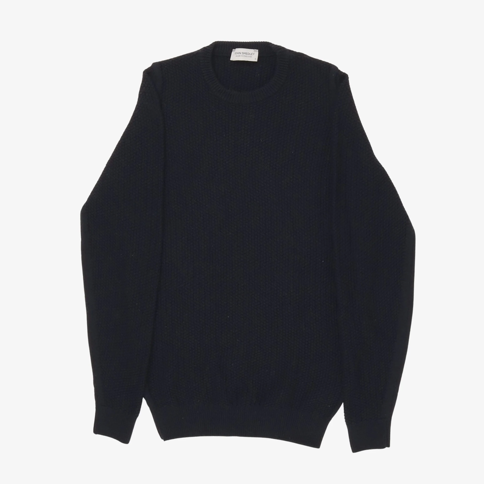 Textured Knit Wool Sweater