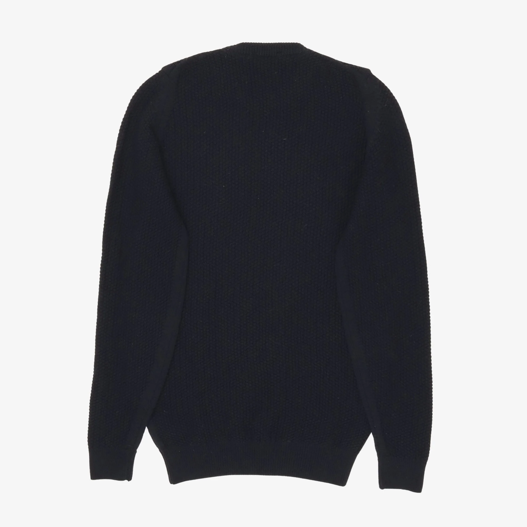Textured Knit Wool Sweater - Image 2