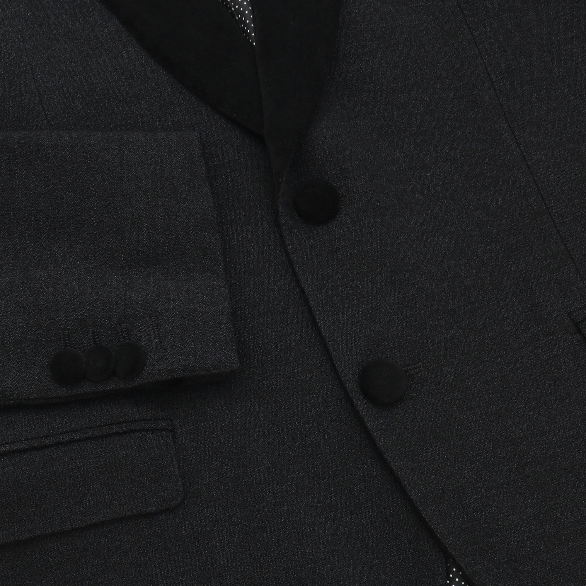 Textured Wool Smoking Jacket - Image 4