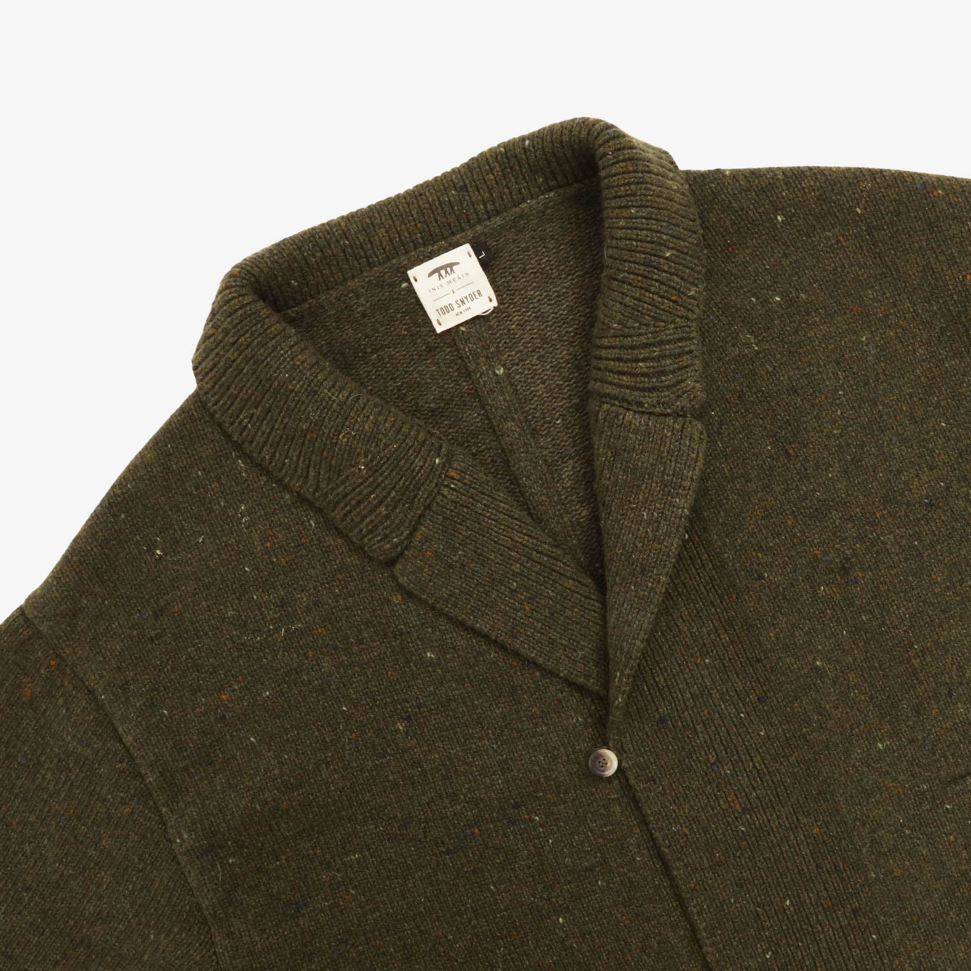 Todd Synder Unstructured Wool Cashmere Cardigan - Image 3