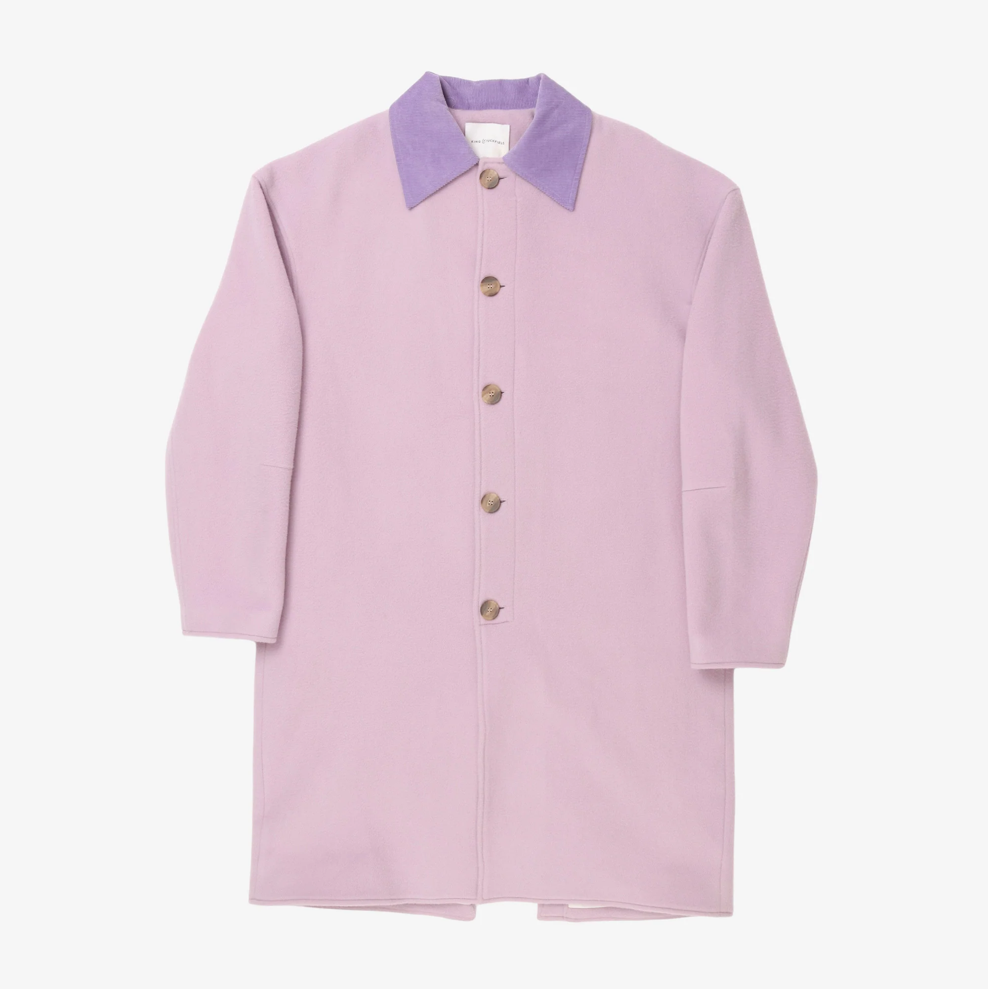 Two Tone Wool Overcoat
