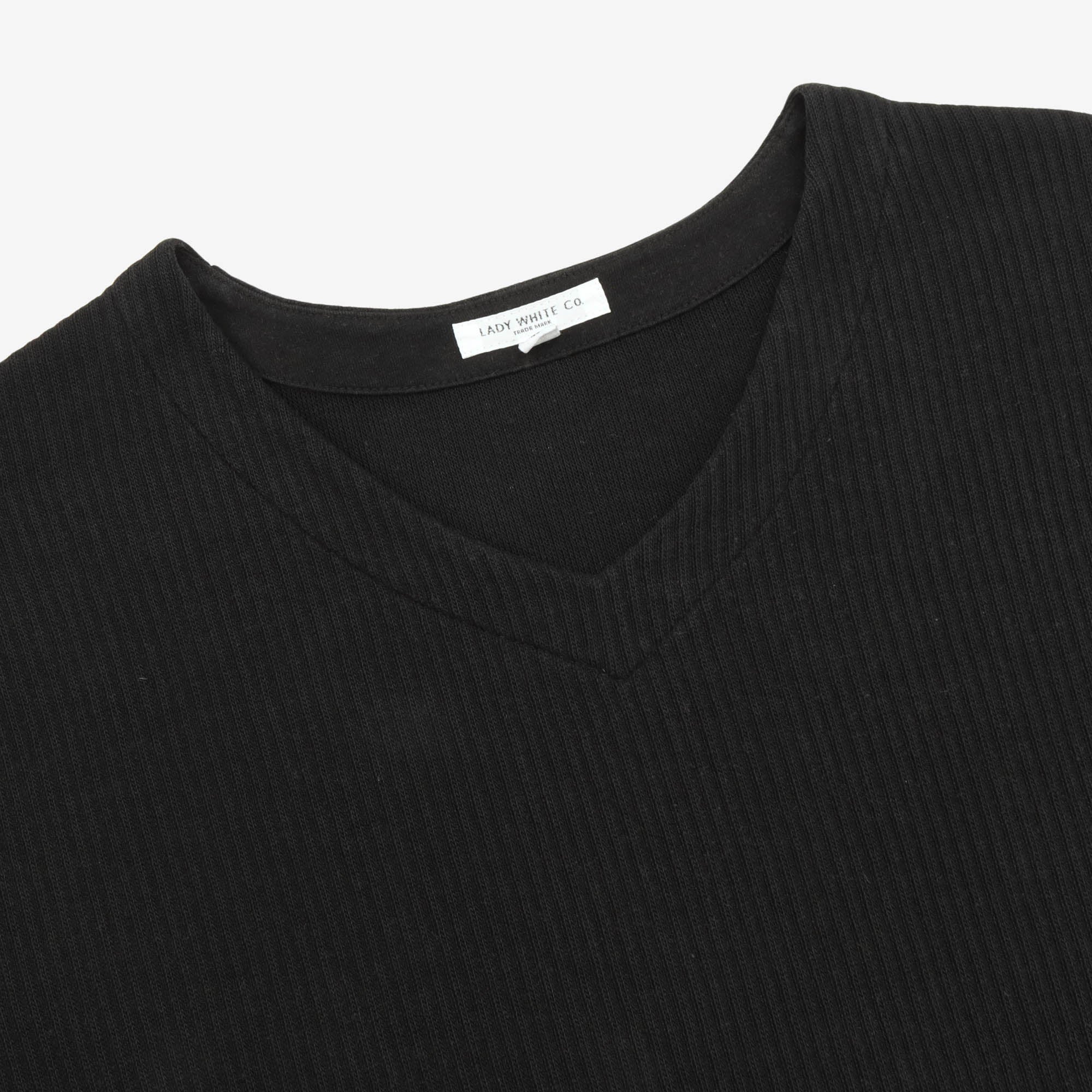 V Neck Ribbed Sweater - Image 3
