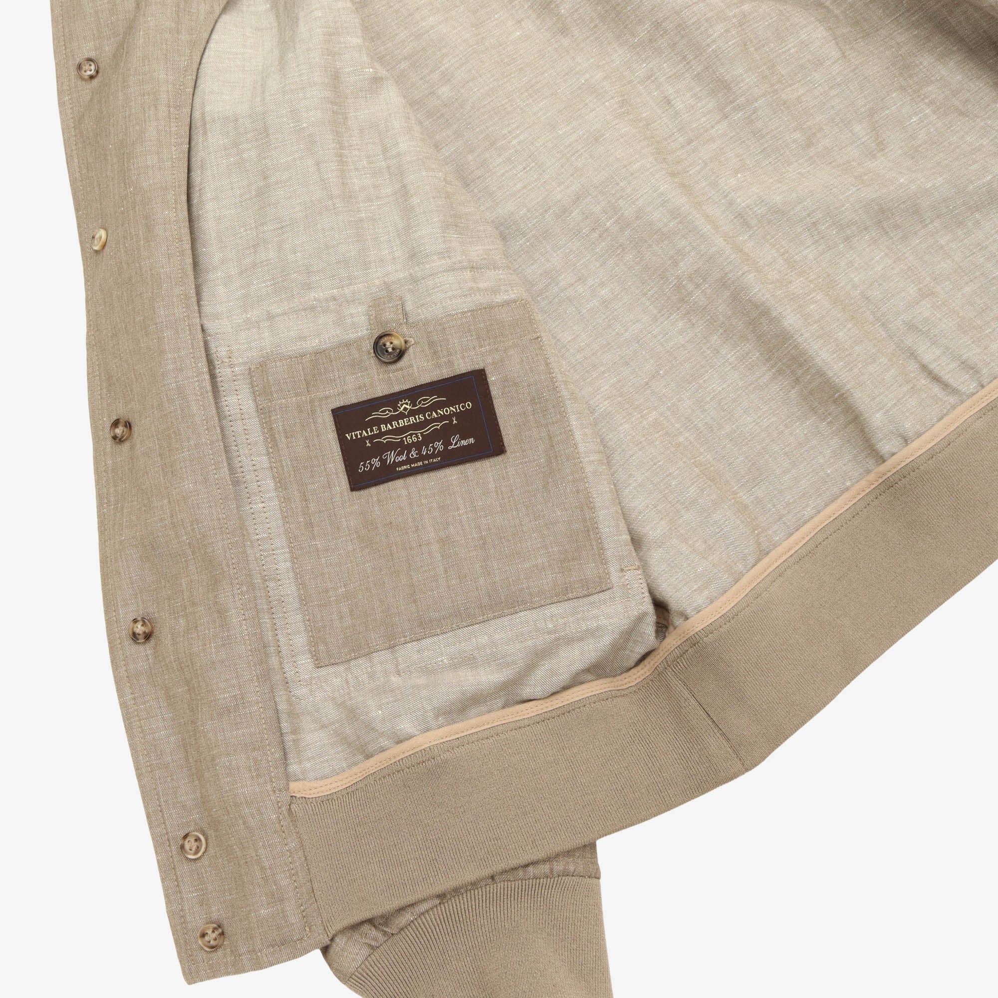 Valstarino Linen Bomber Jacket - Image 6