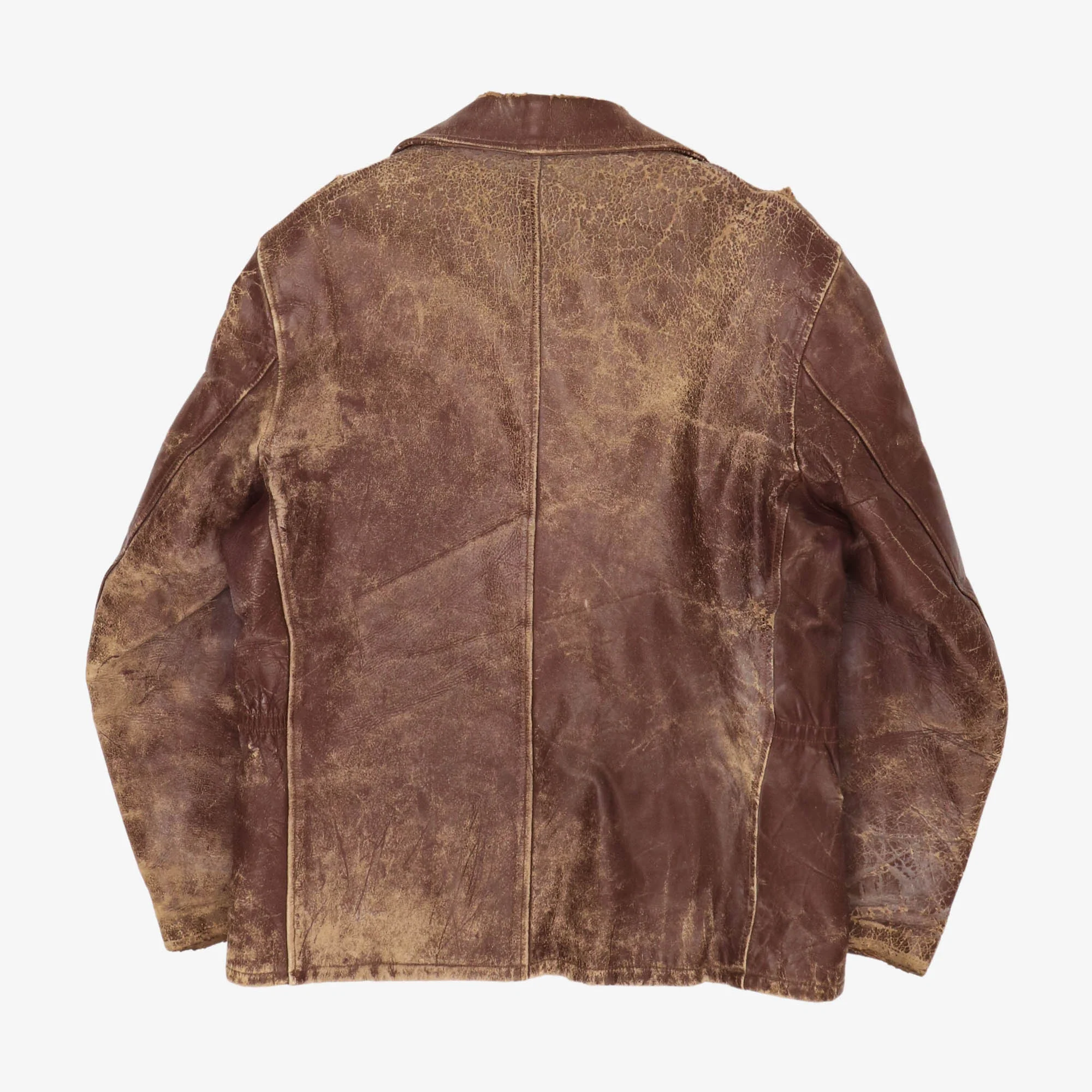 1940s Steerhide Leather Jacket (Knopf) - Image 2