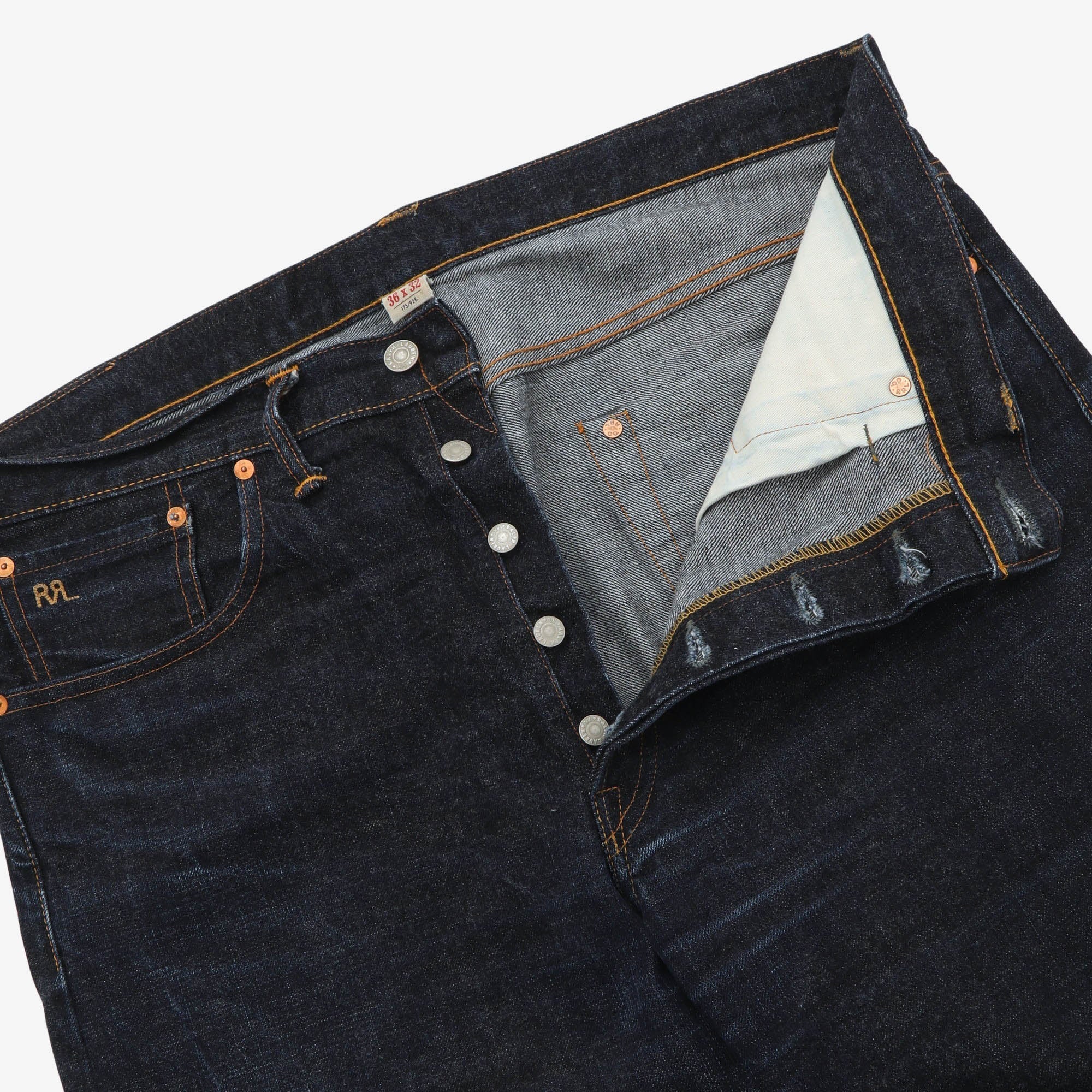 Straight Fit 5 Pocket Selvedge Denim - Image 3
