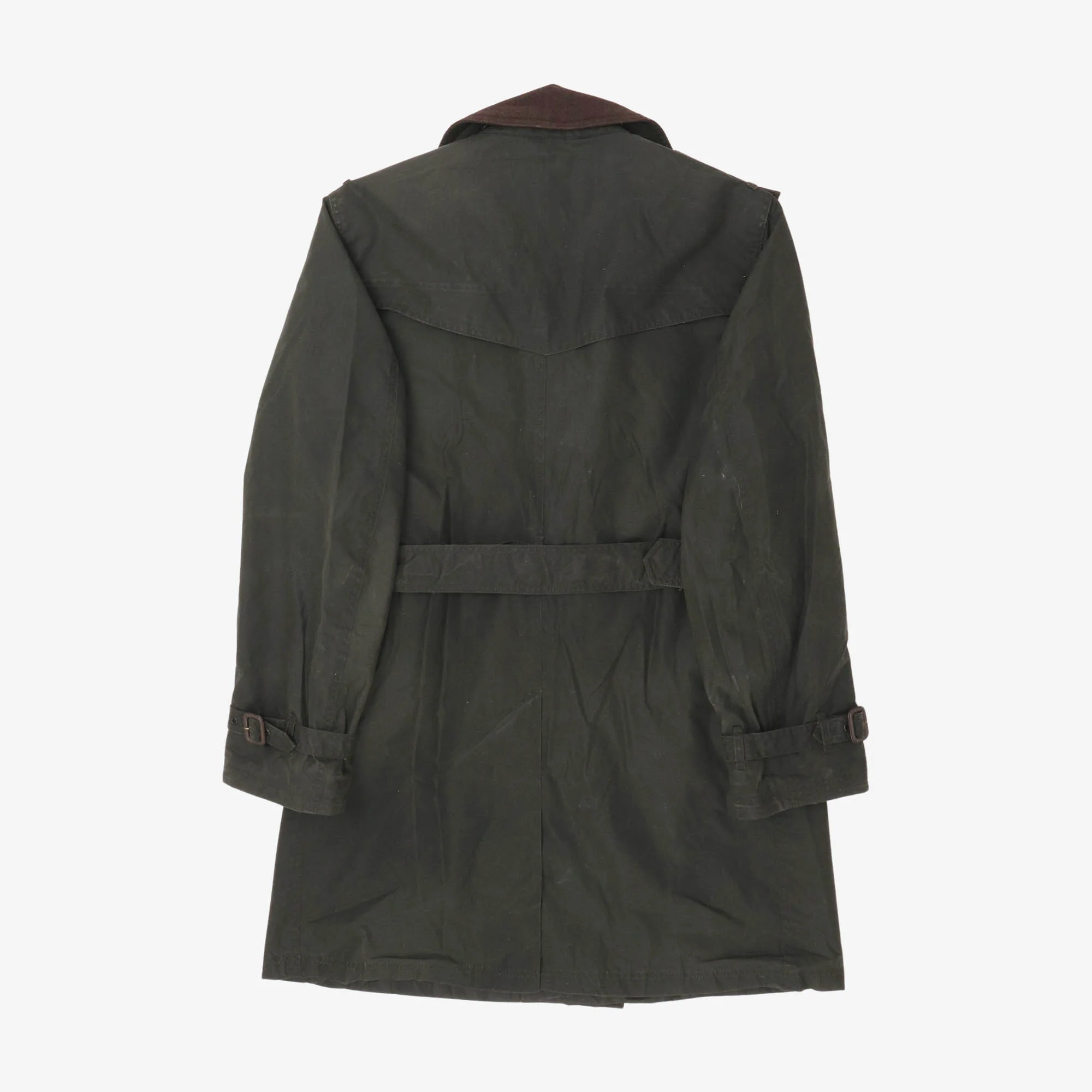 Vintage A600 Waxed Trench Coat - Image 2