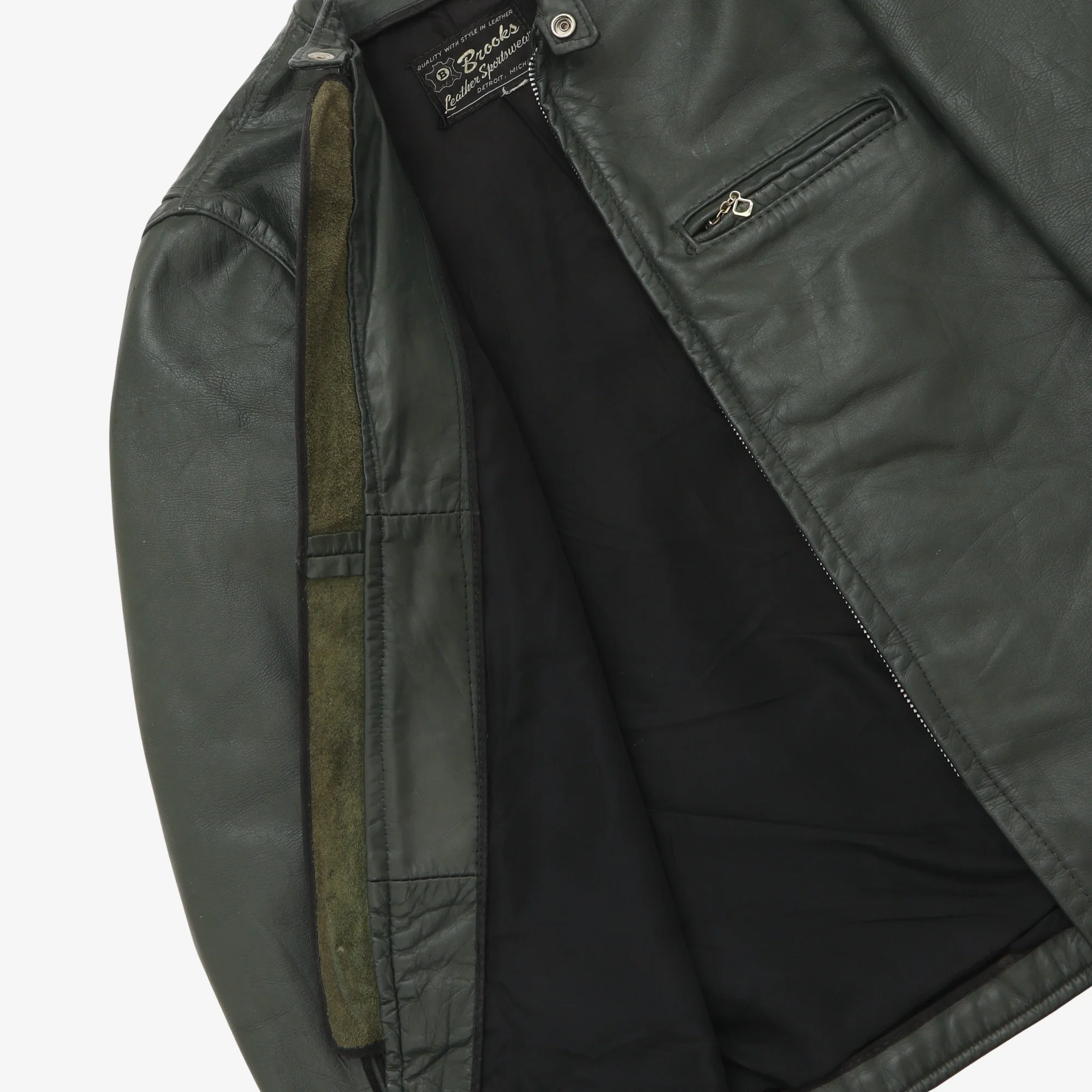 Vintage 1970s Cafe Racer Leather Jacket - Image 4