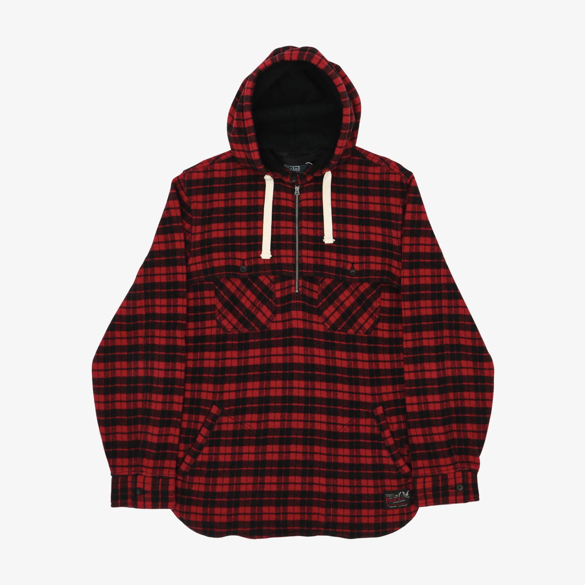 Check Blanket Hoodie