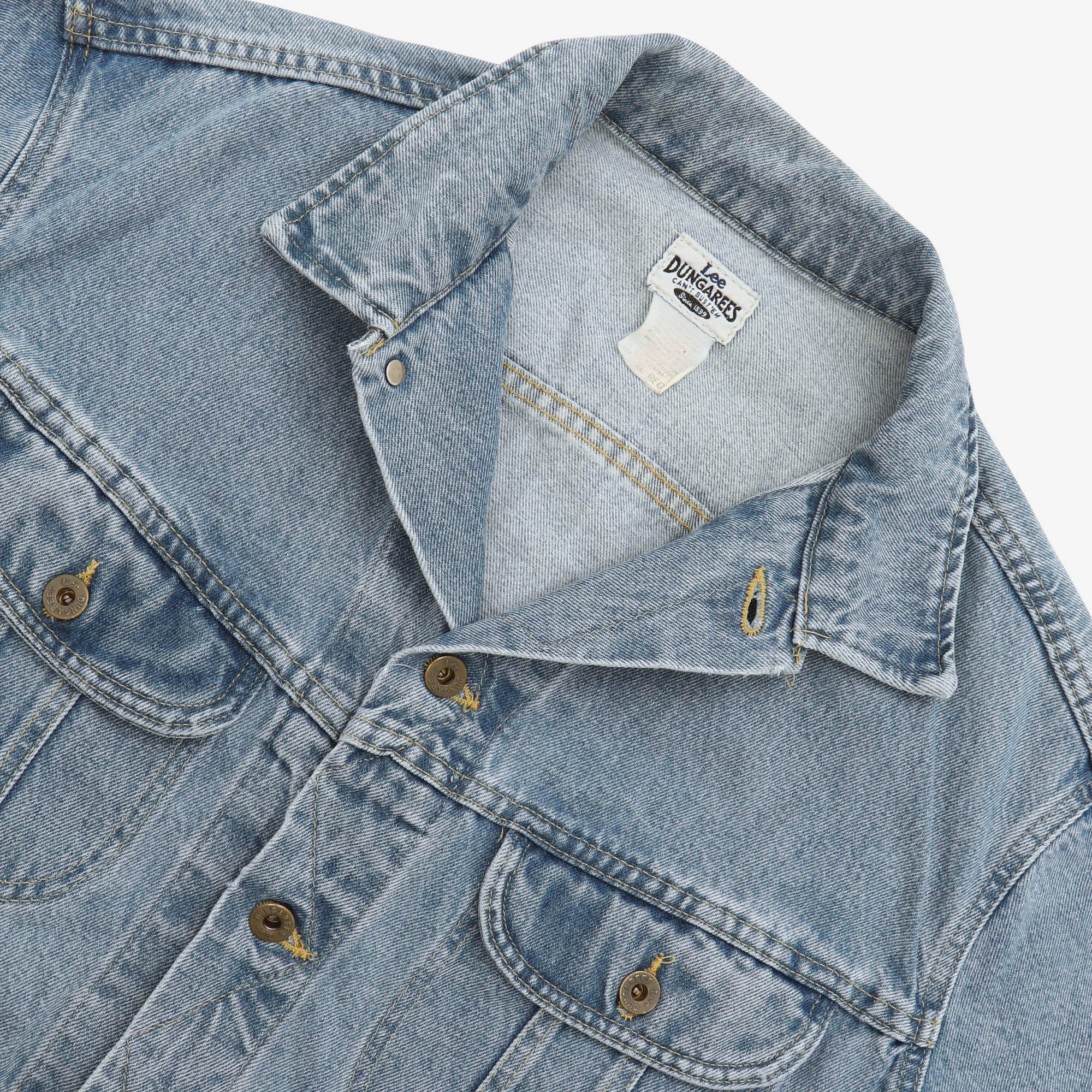 Vintage Denim Rider Jacket - Image 3