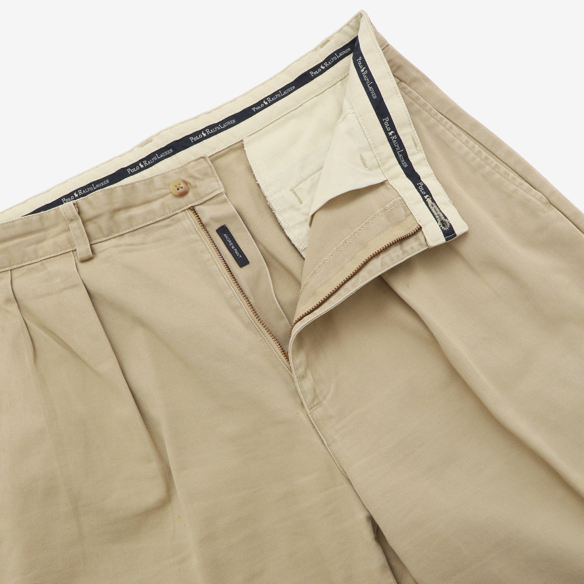Vintage Double Pleated Trousers (33W X 30L) - Image 3