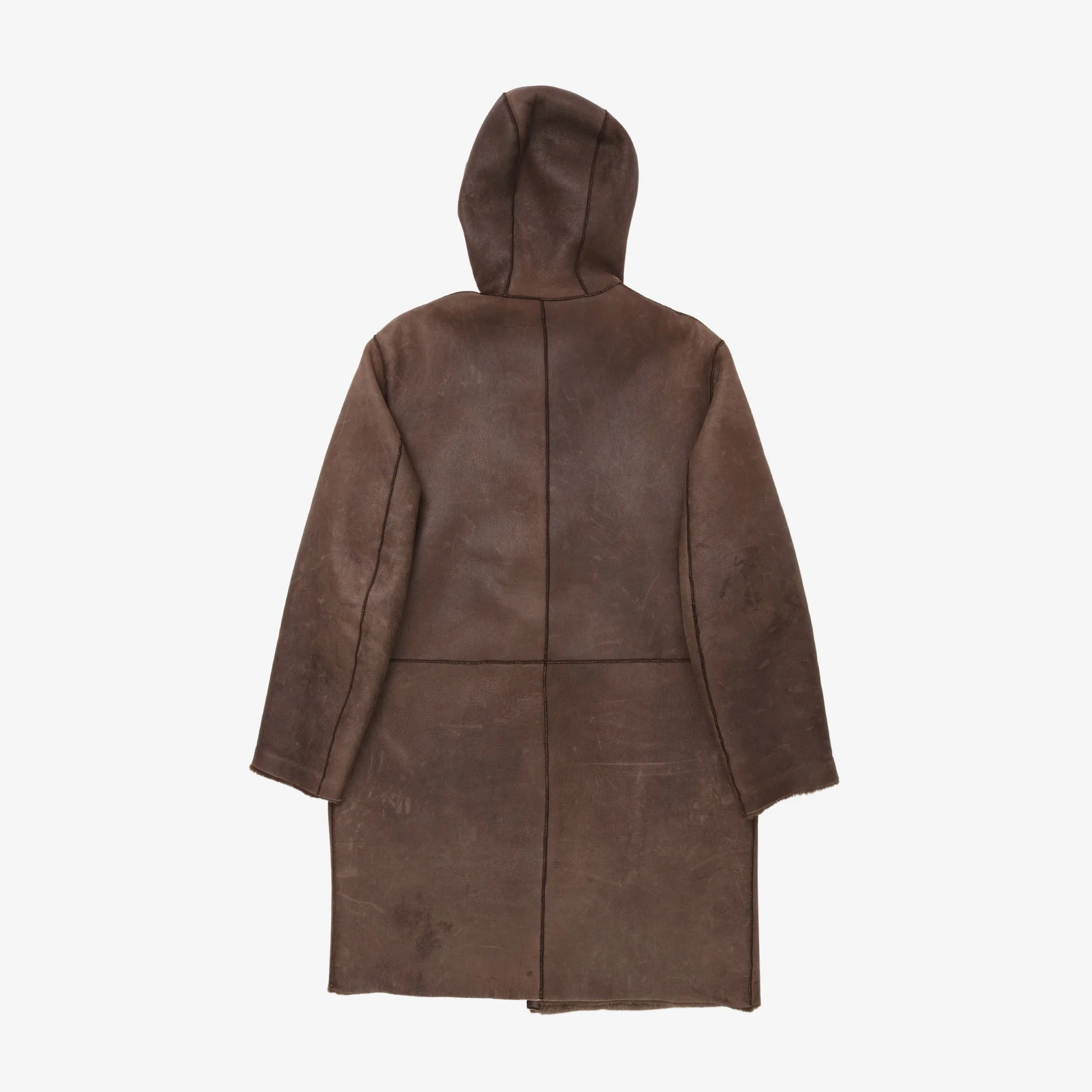 Vintage Leather Longline Jacket - Image 2