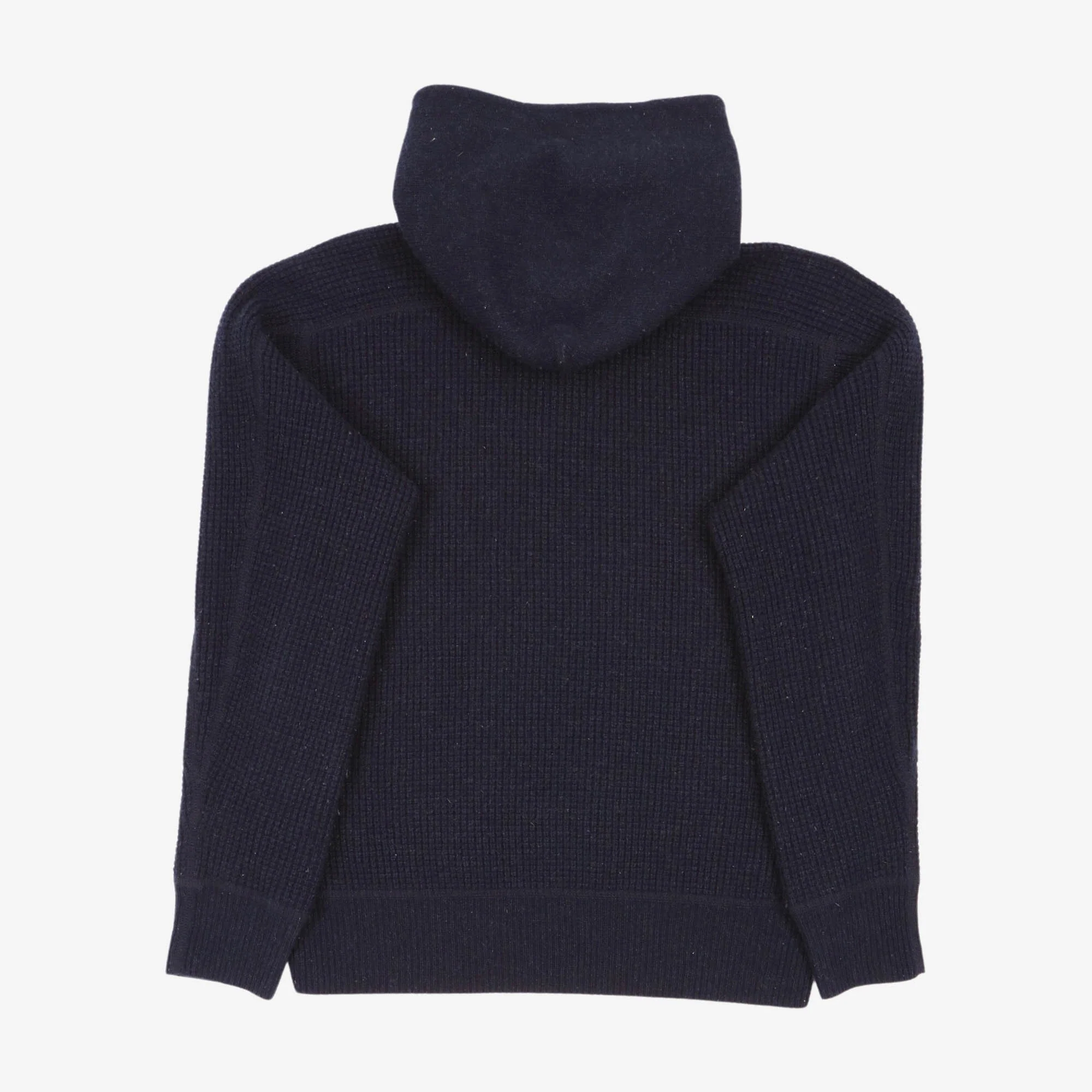 Waffle Knit Cashmere Hoodie - Image 2