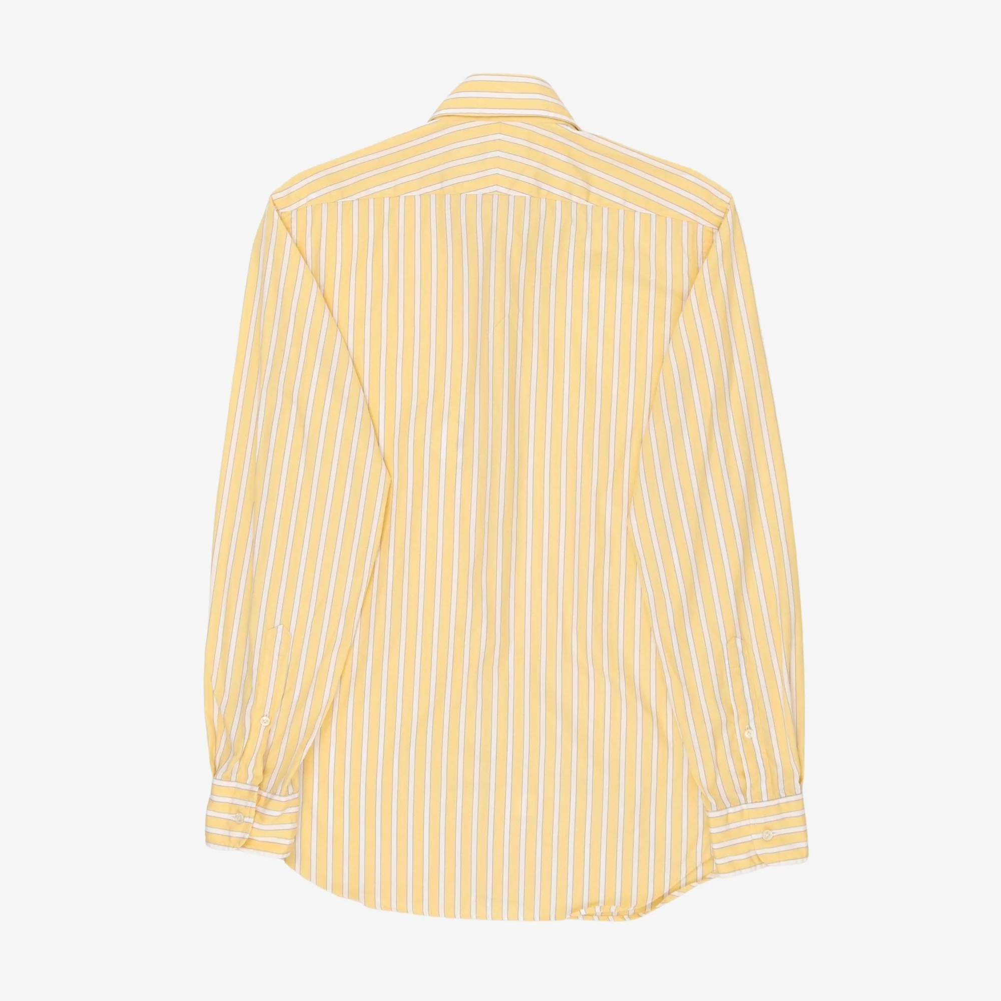 Wide Collar Striped Poplin Shirt - Image 2