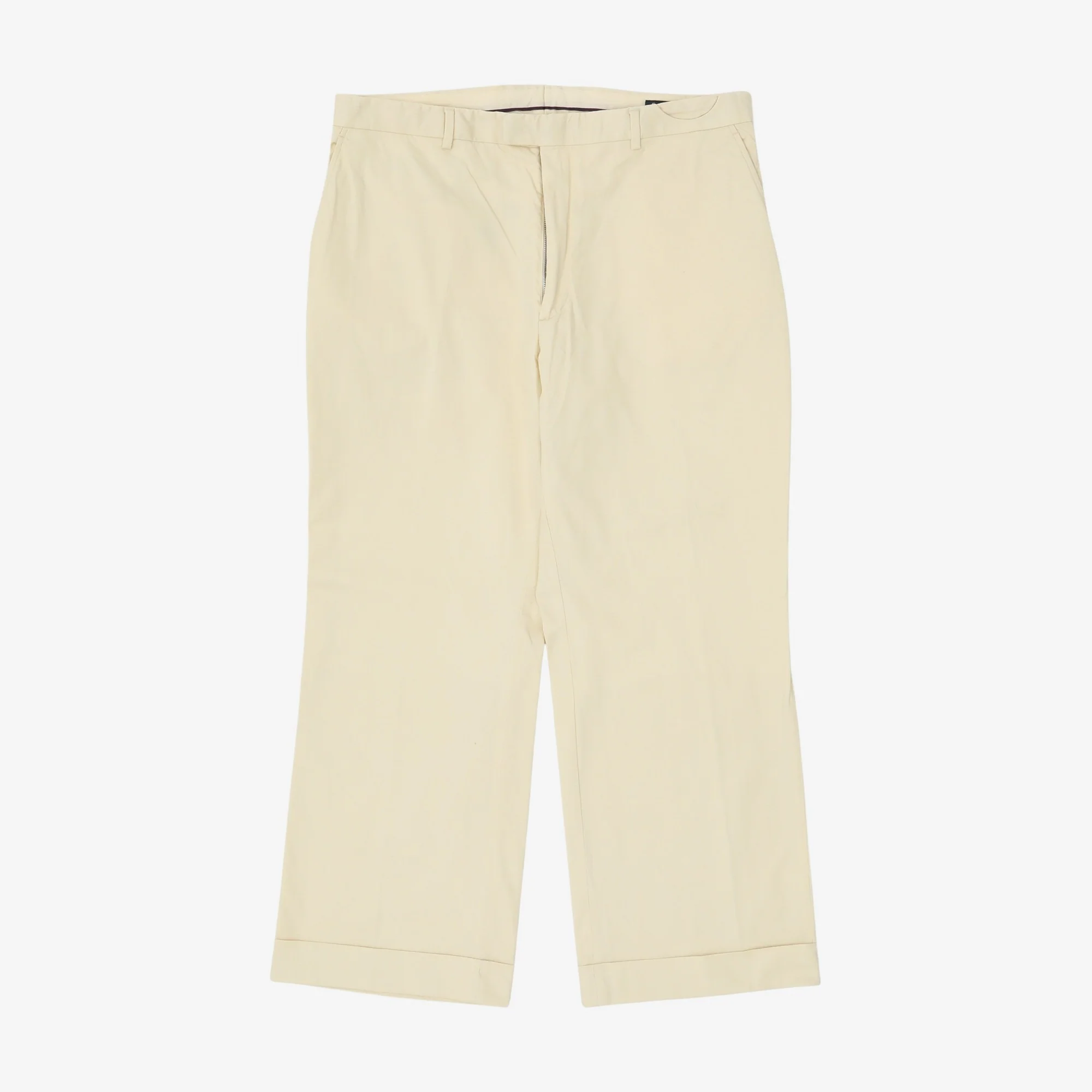 Wide Leg Chino Trousers