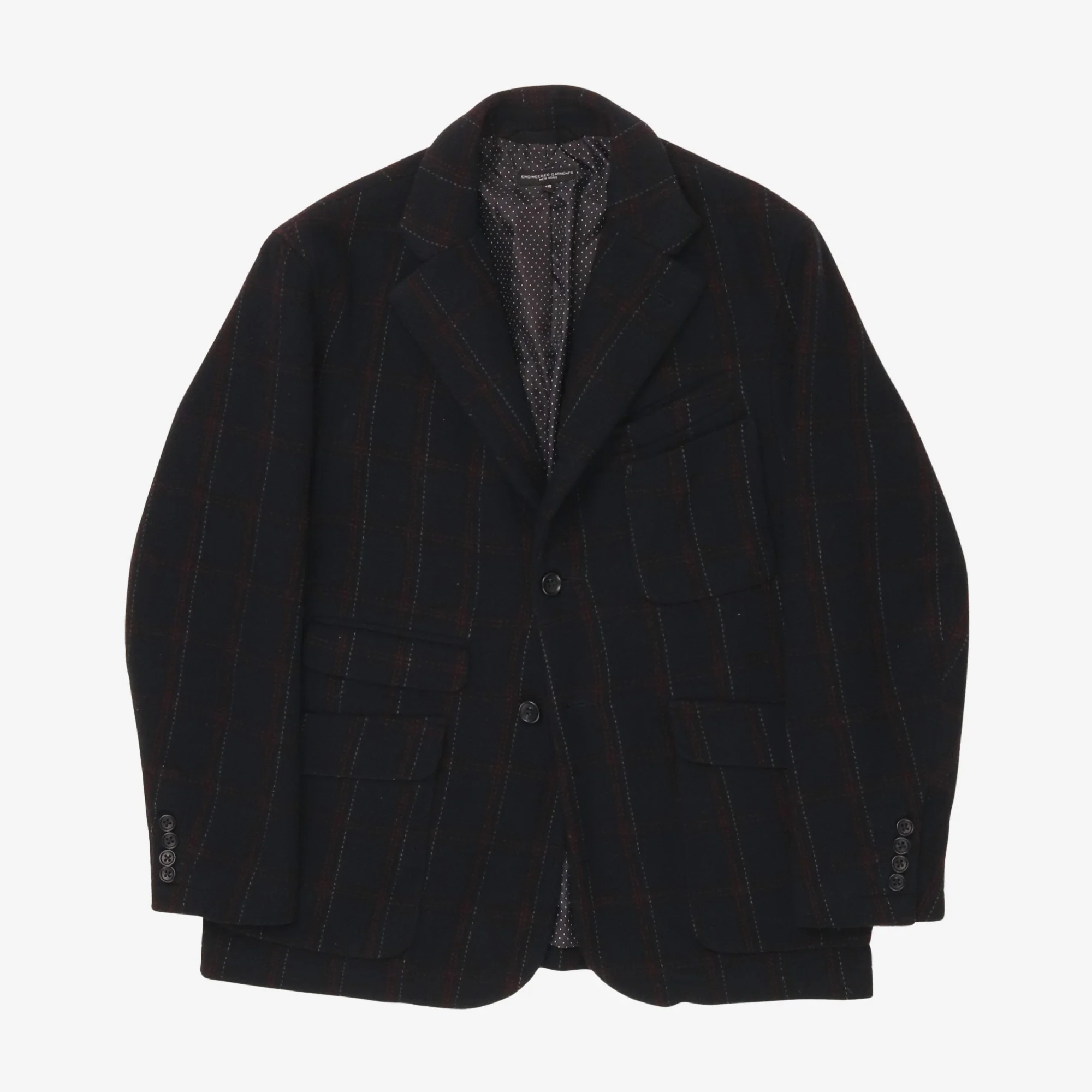 Wool Bend Check Jacket