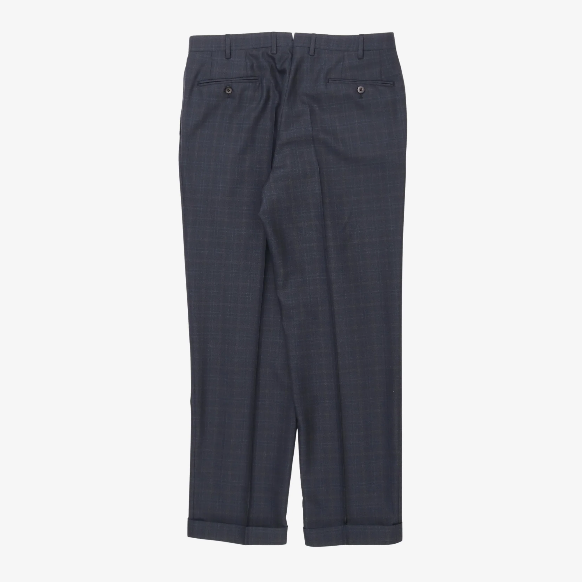 Wool Silk Check Suit - Image 5