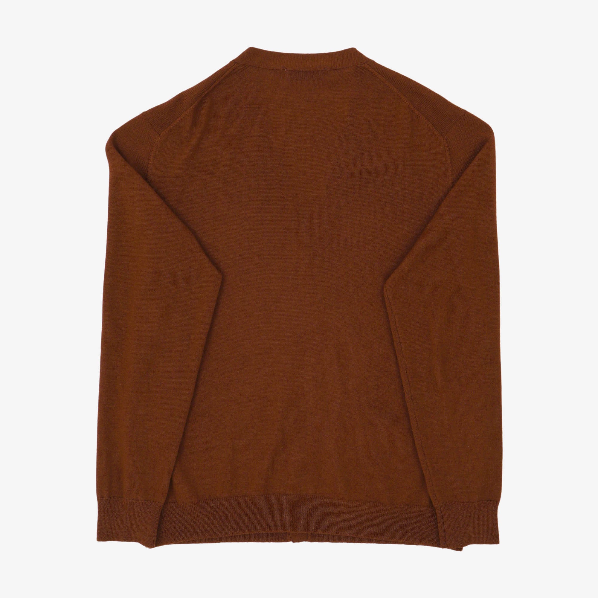 Wool V Neck Cardigan - Image 2