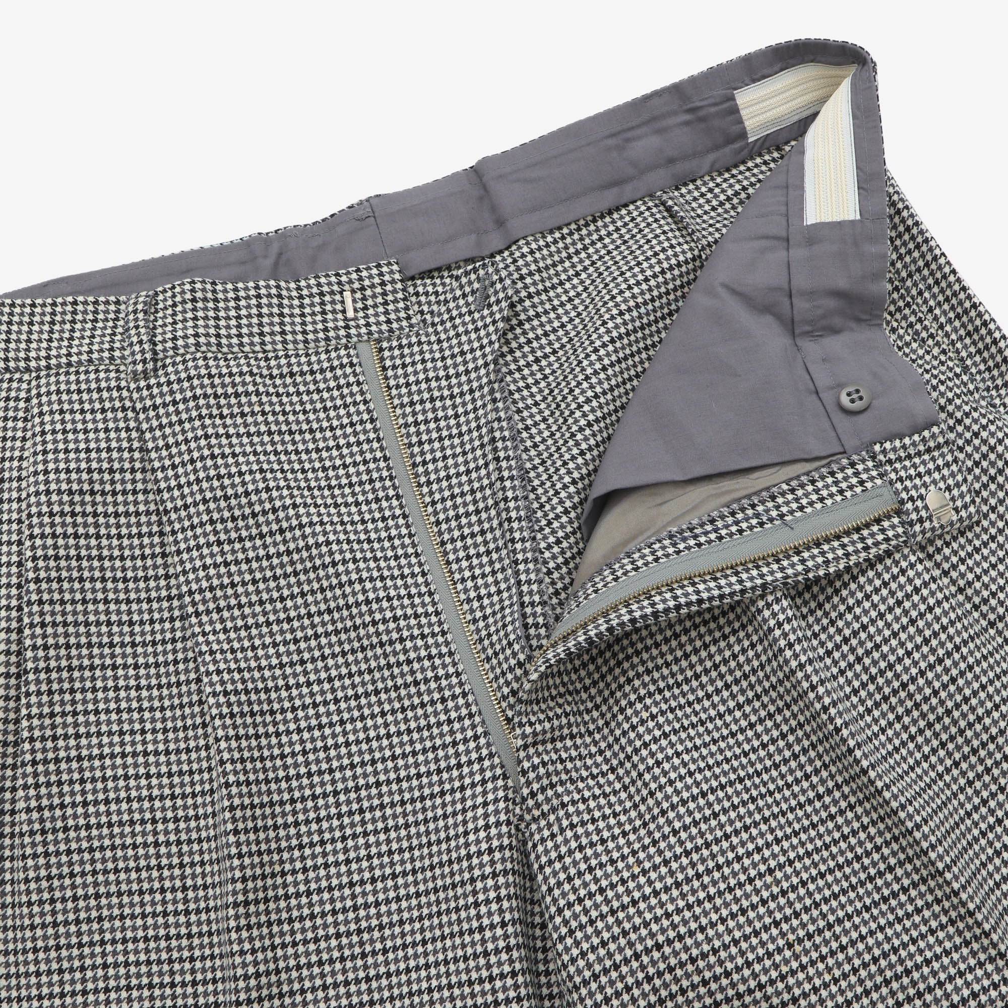 Wool Houndstooth Trousers (38W X 32L) - Image 3