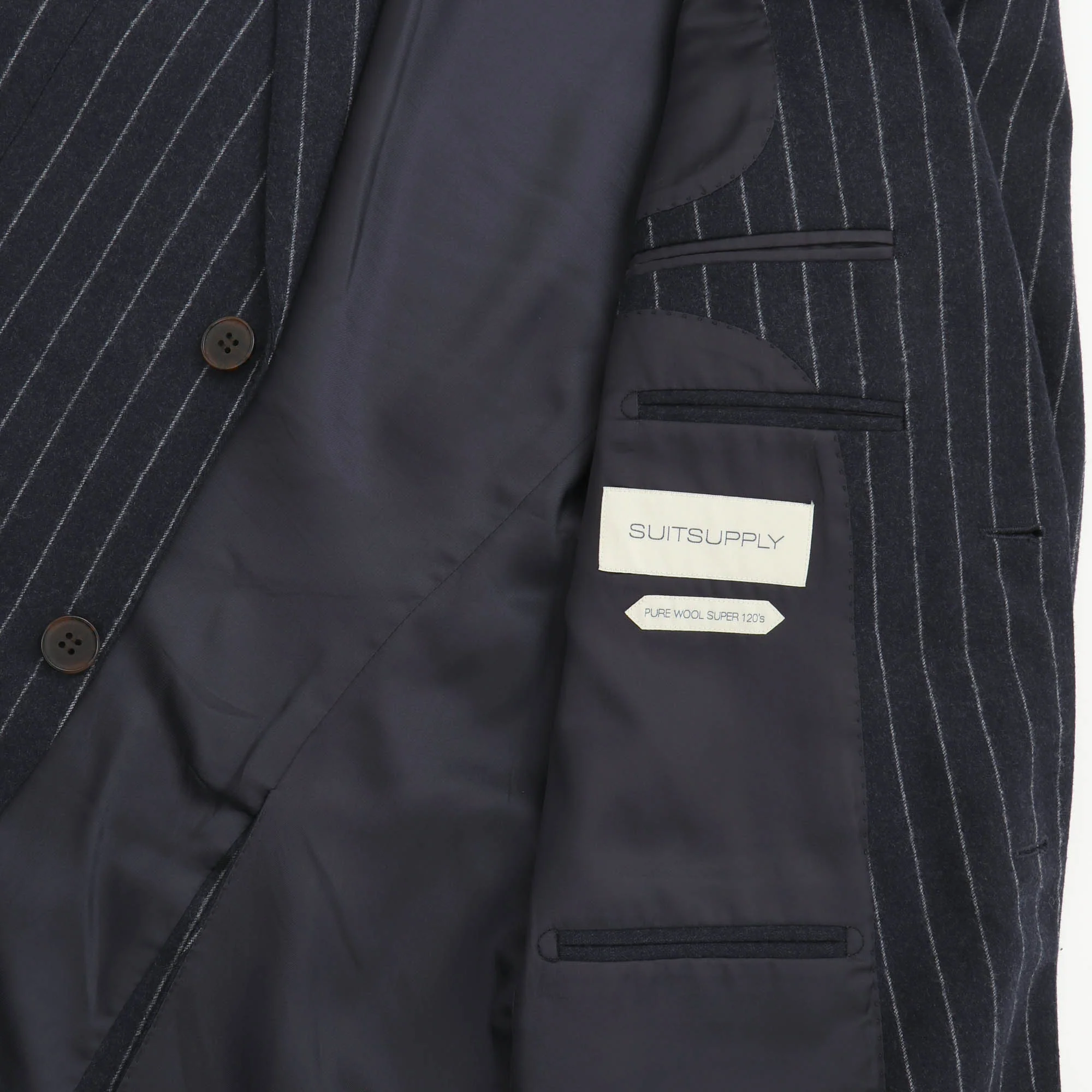 Wool Pinstripe Havana Suit - Image 4