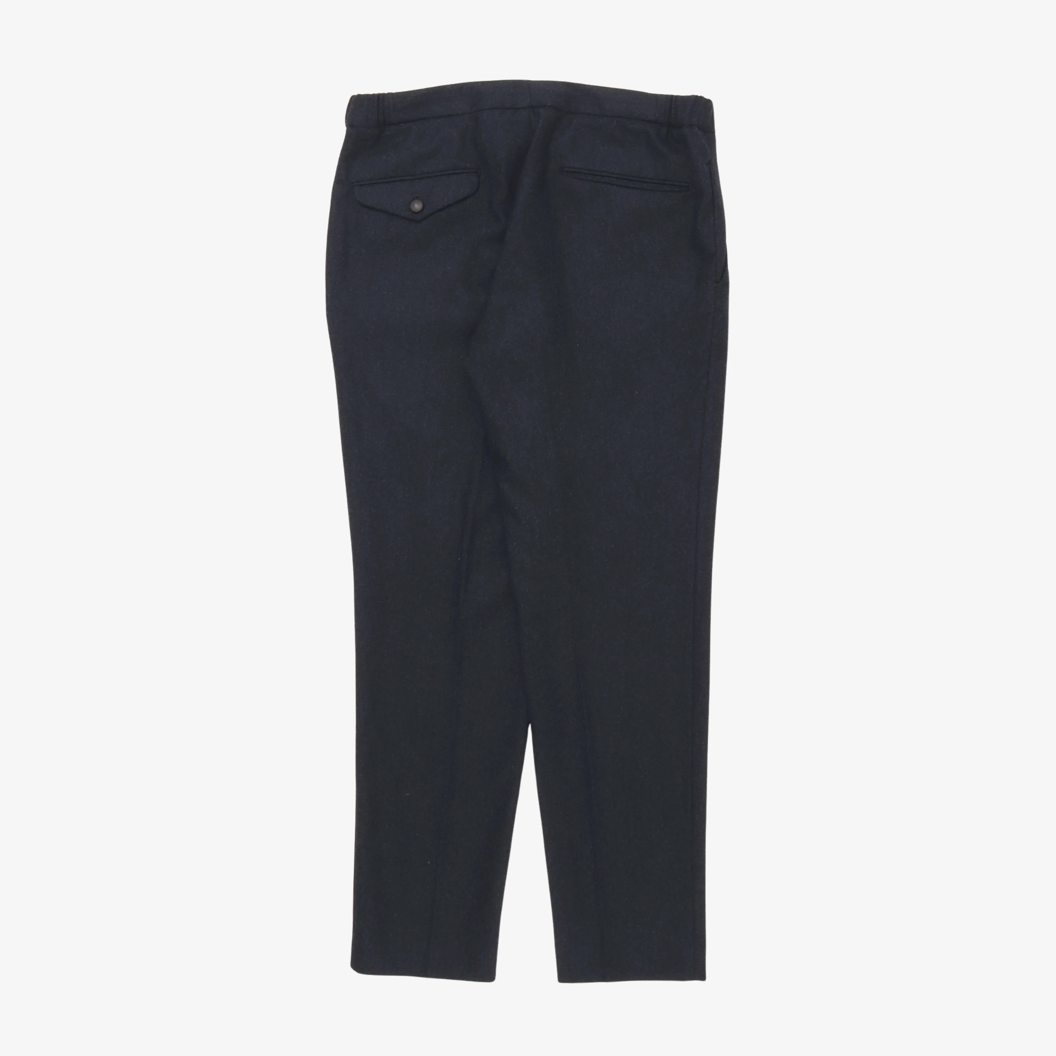 Wool Pleated Trousers - Image 2