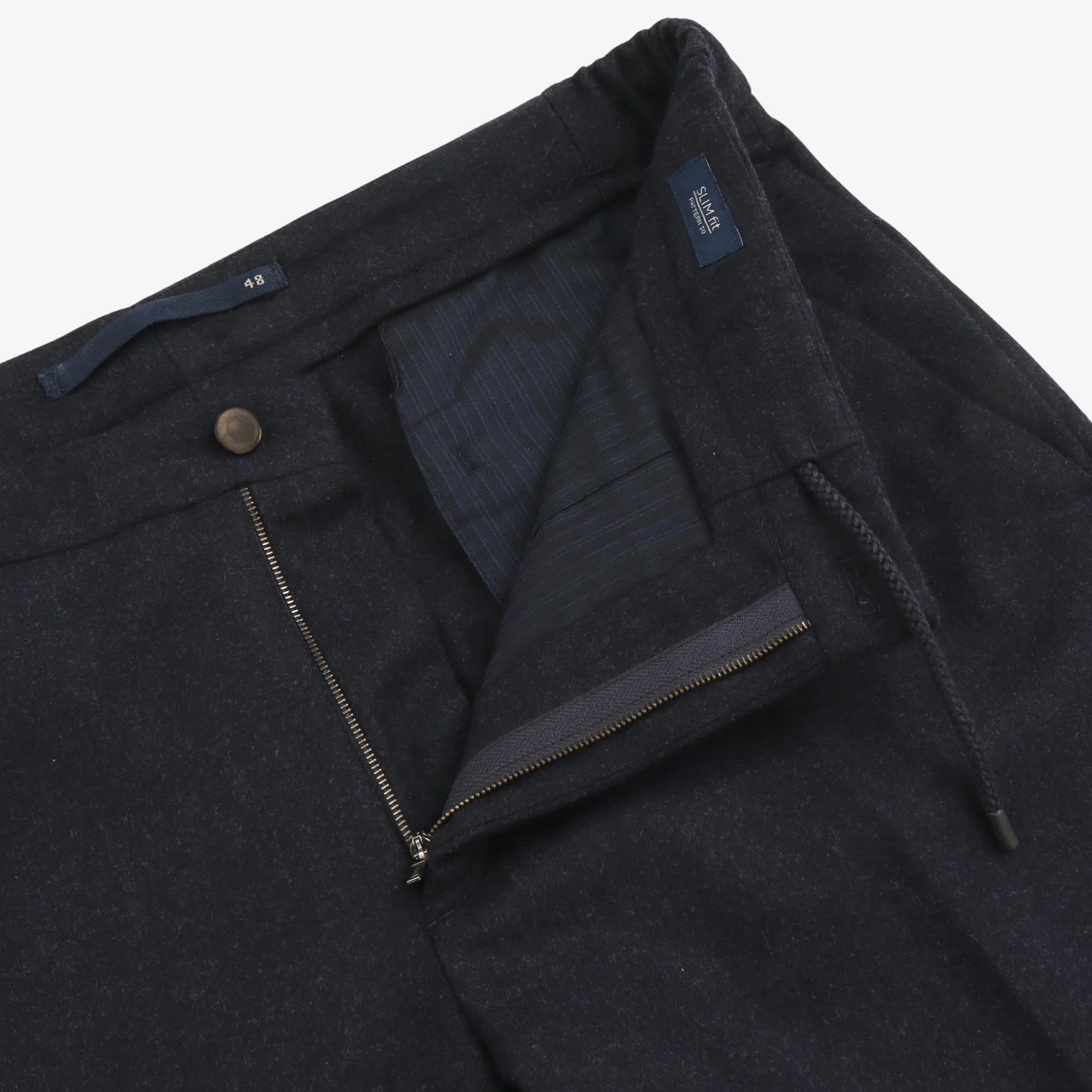 Wool Pleated Trousers - Image 3