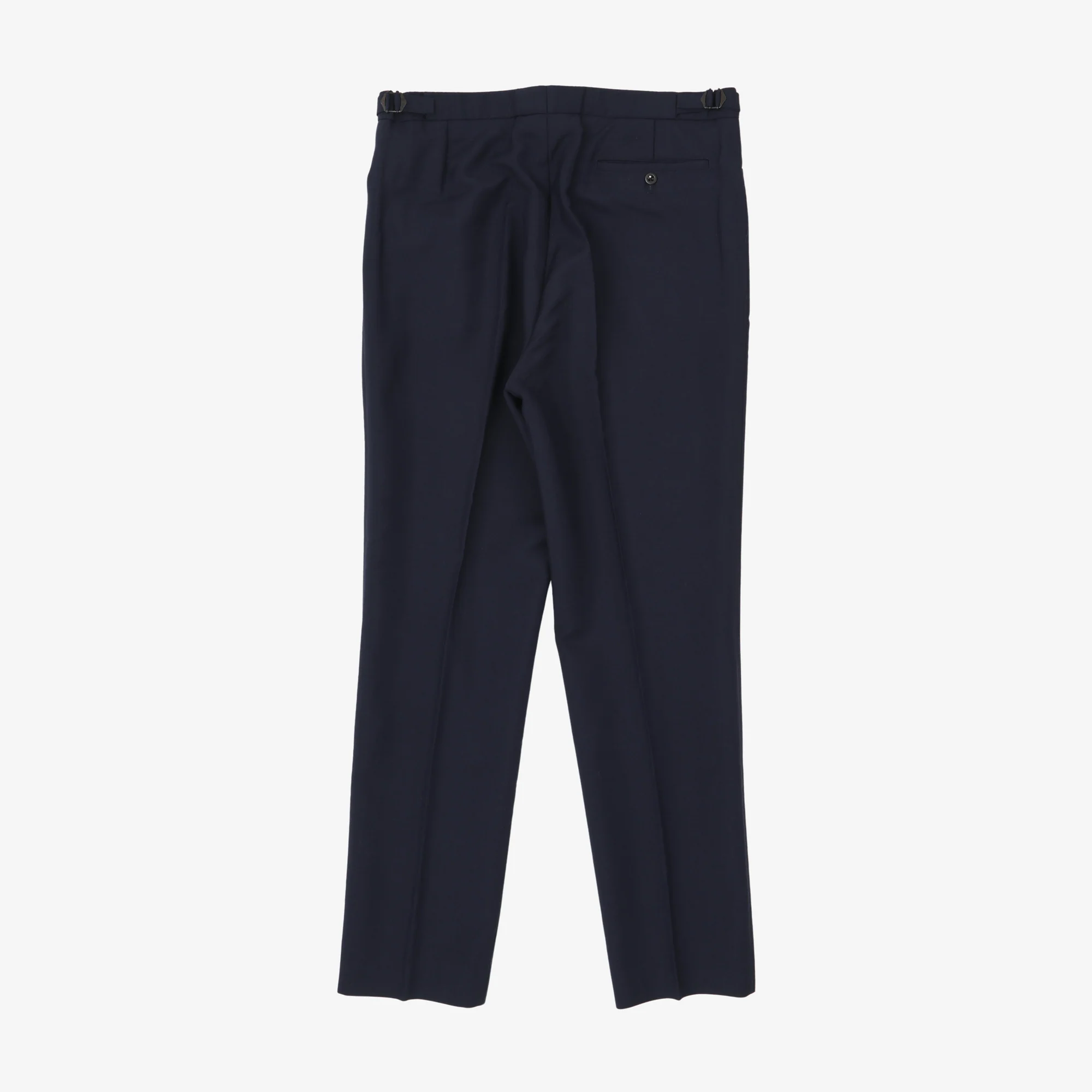 Wool Pleated Trousers (34W X 34L) - Image 2