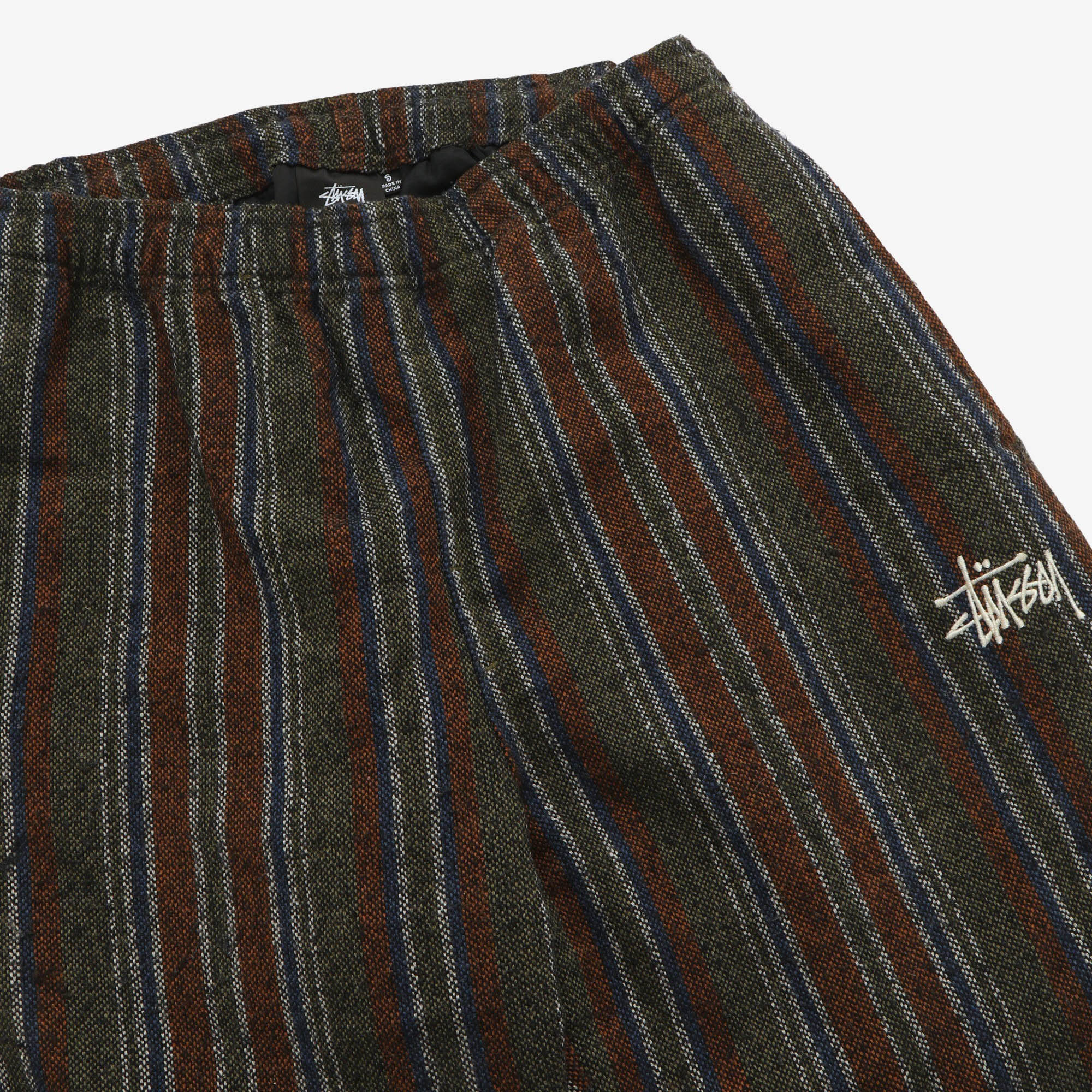 Wool Stripe Relaxed Pant - Image 3
