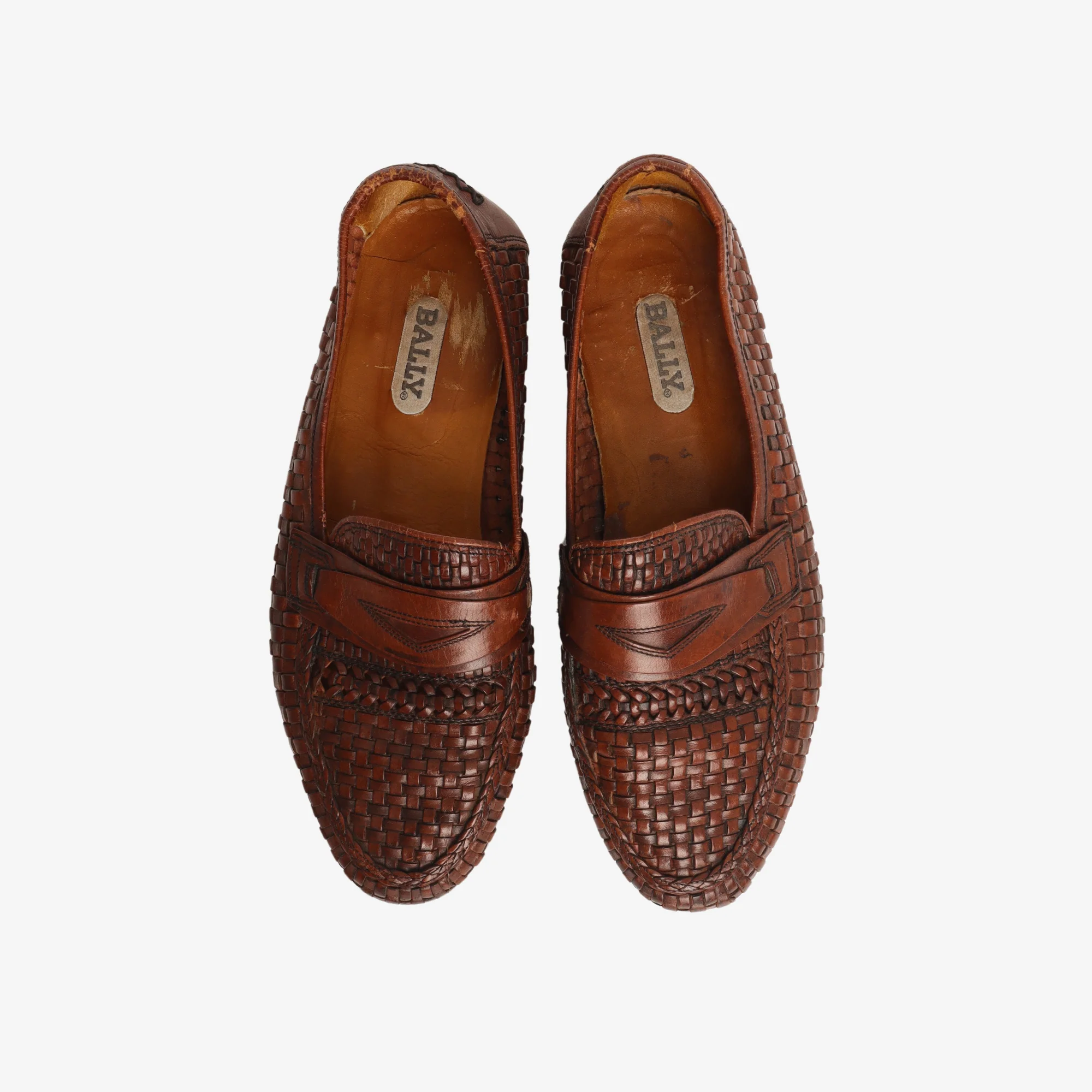 Woven Leather Penny Loafers - Image 5