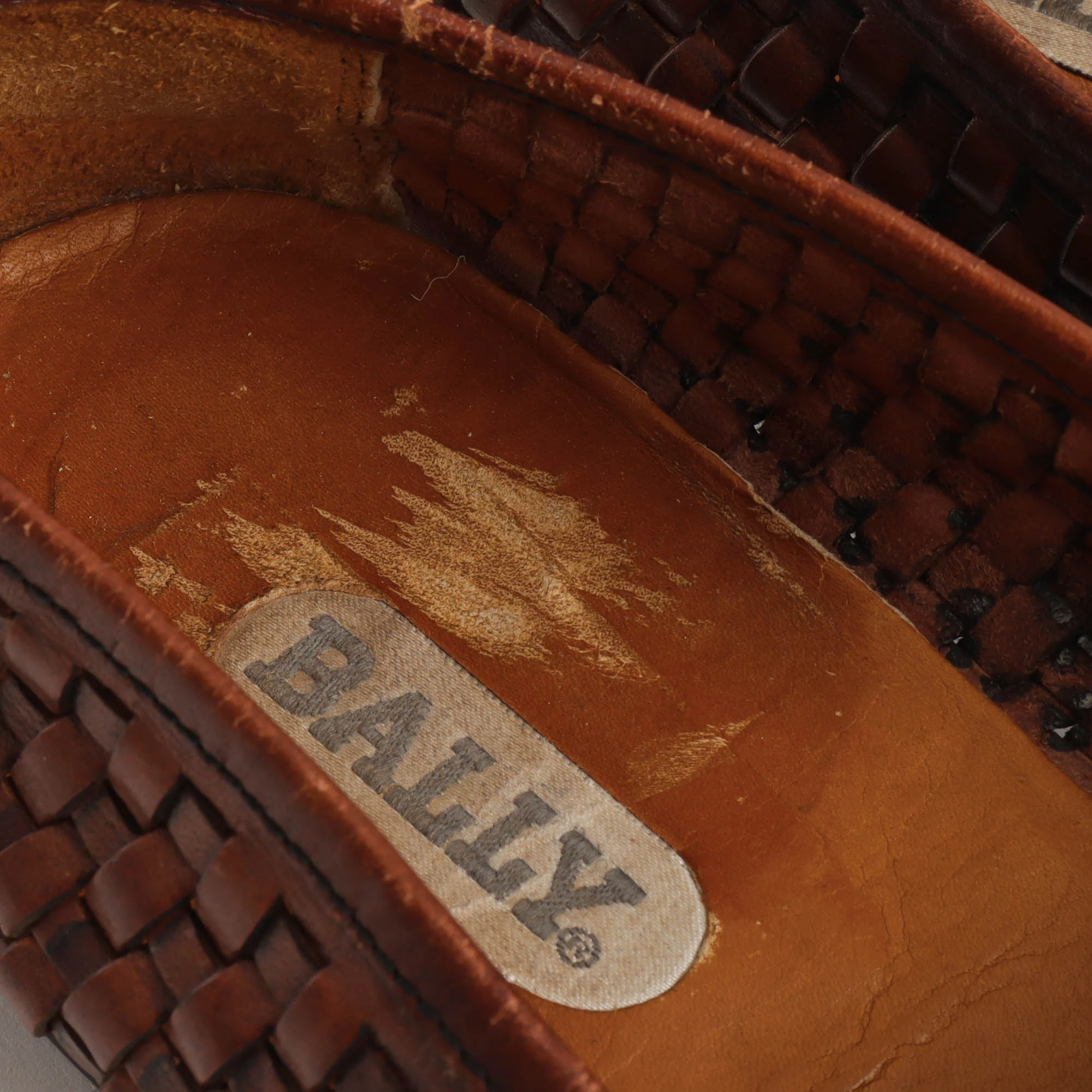 Woven Leather Penny Loafers - Image 6
