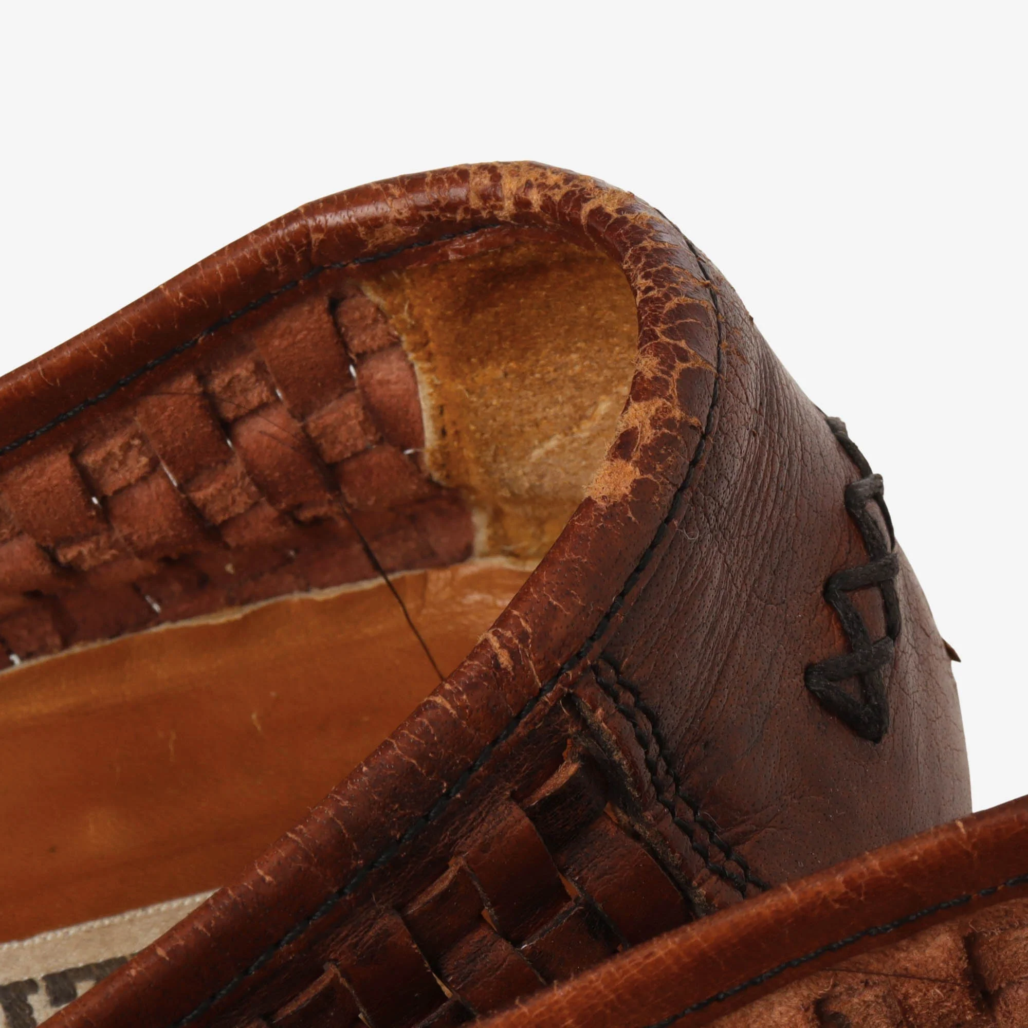 Woven Leather Penny Loafers - Image 7