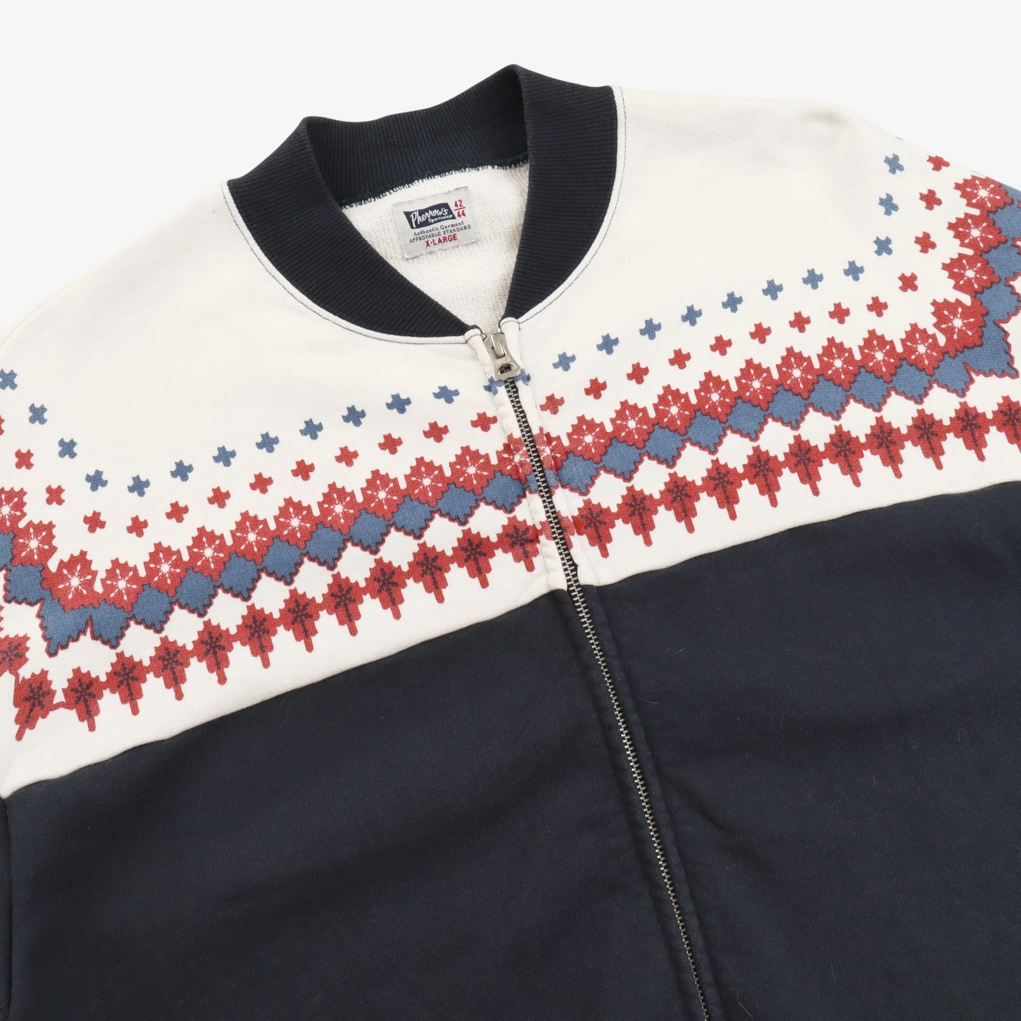 Snow Pattern Zip Sweatshirt - Image 3